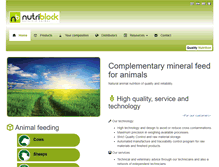 Tablet Screenshot of nutriblock.com